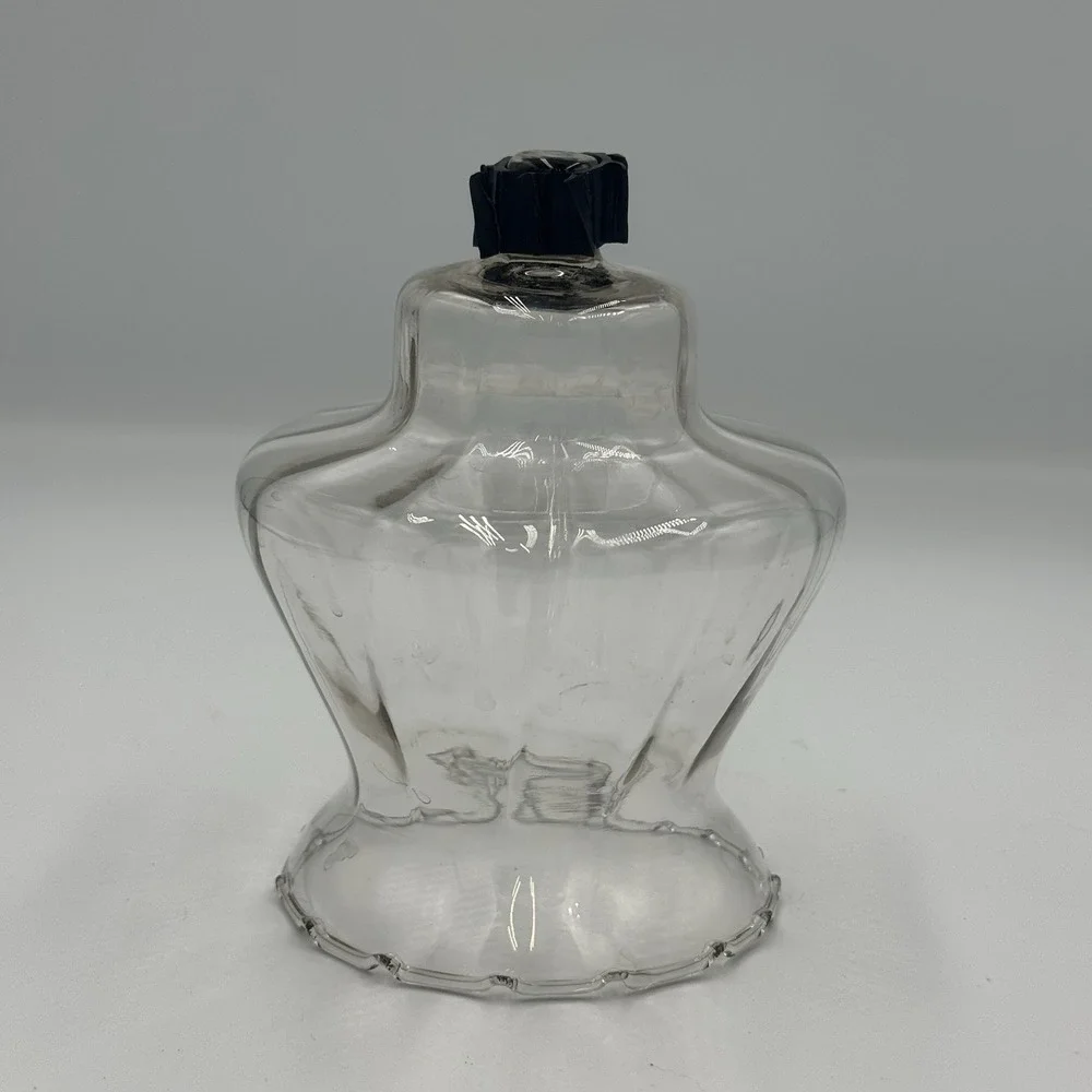 HOMCO Ruffled Crimped Clear Glass Votive Candle PEG‎ Sconce